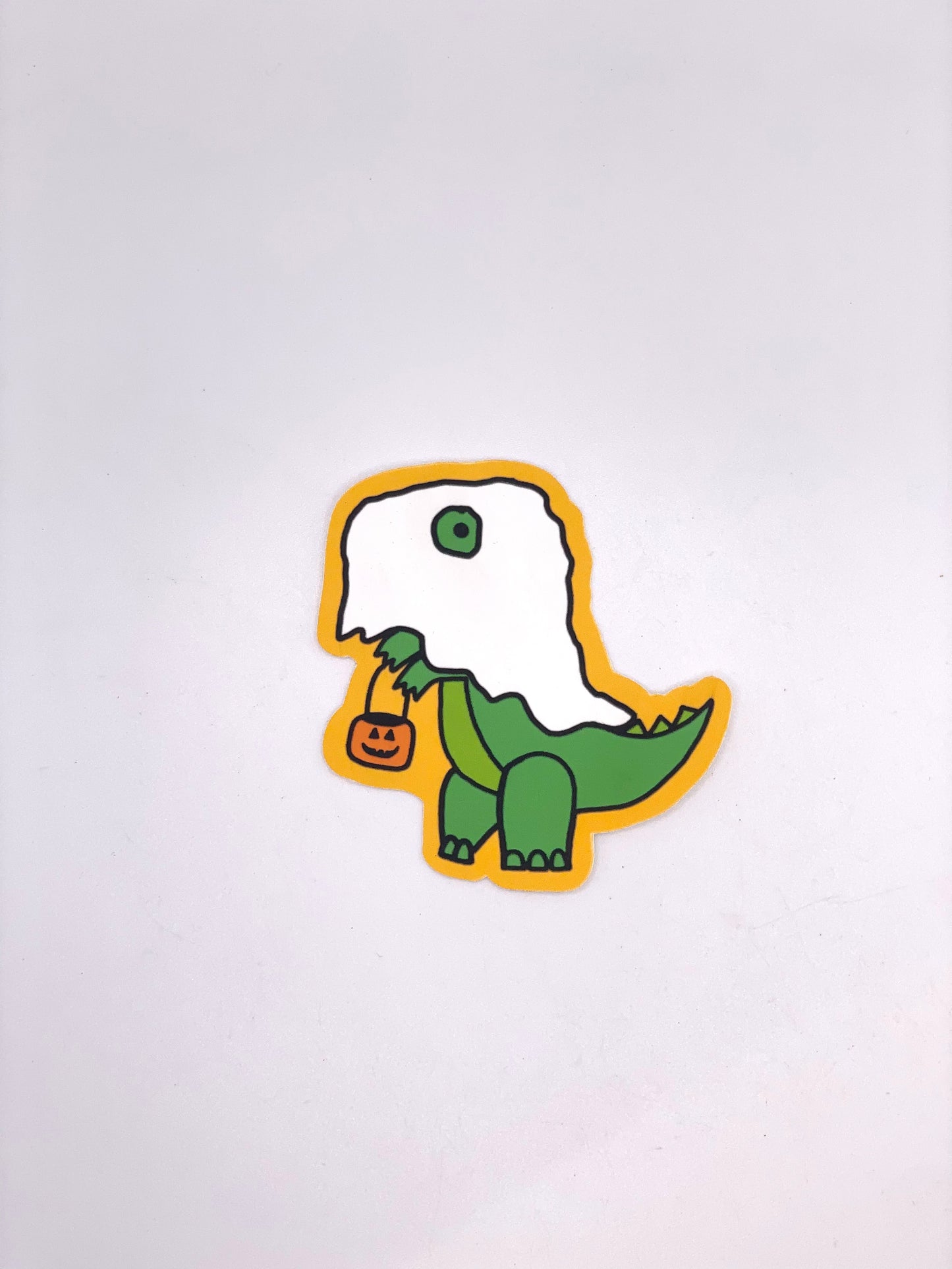 Trick or Treat Dino Sticker
