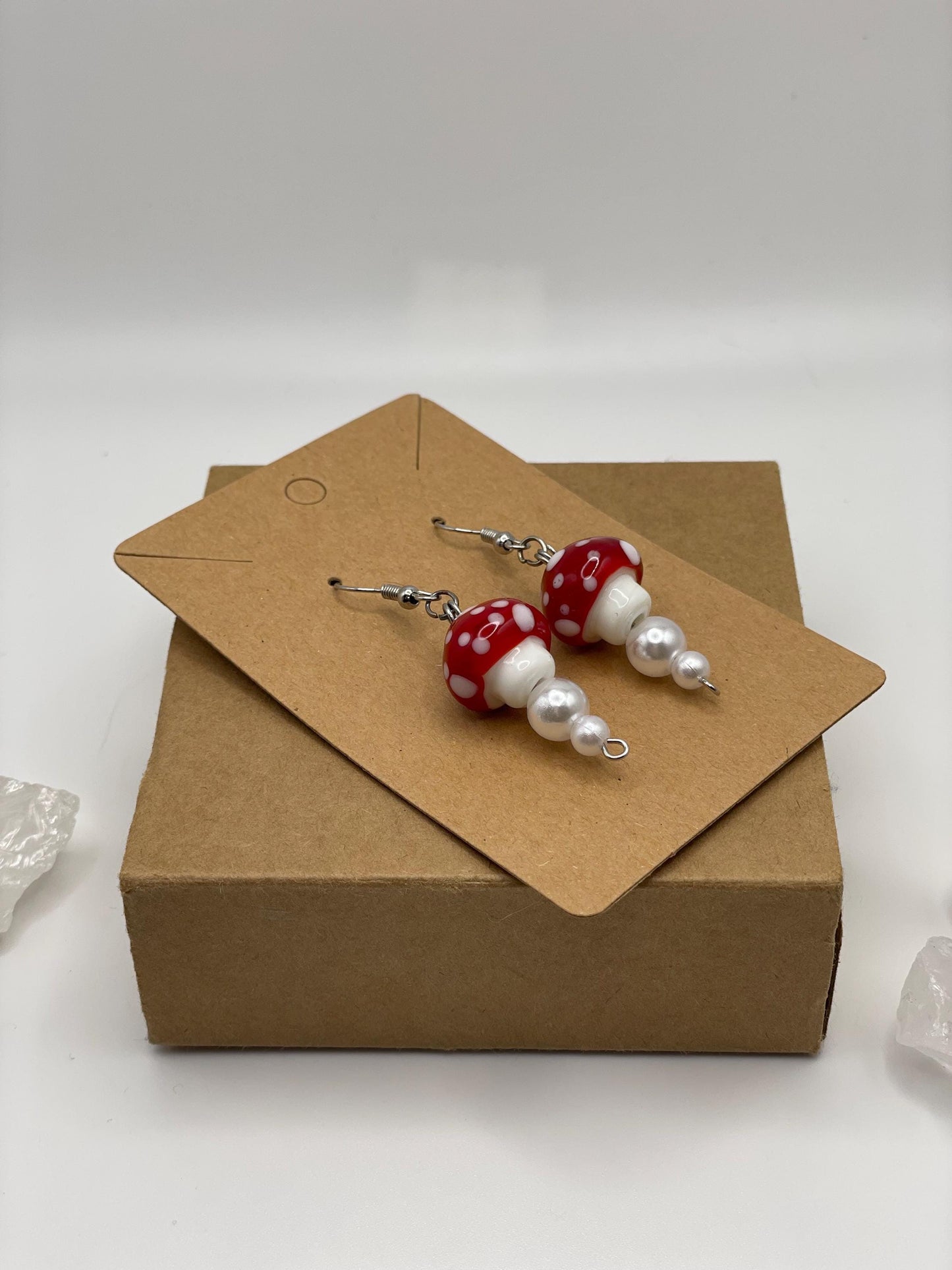 Mushroom Drop Earrings