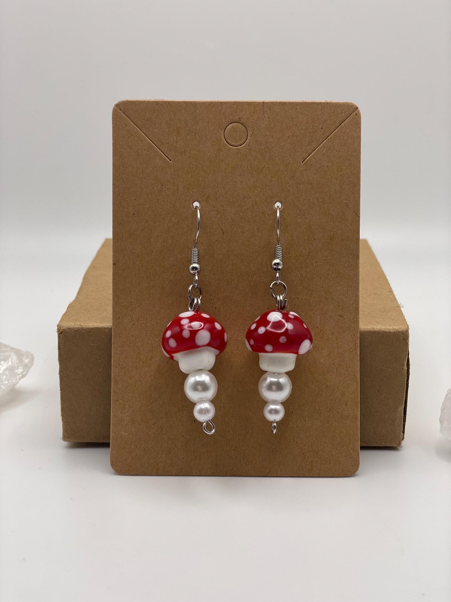 Mushroom Drop Earrings
