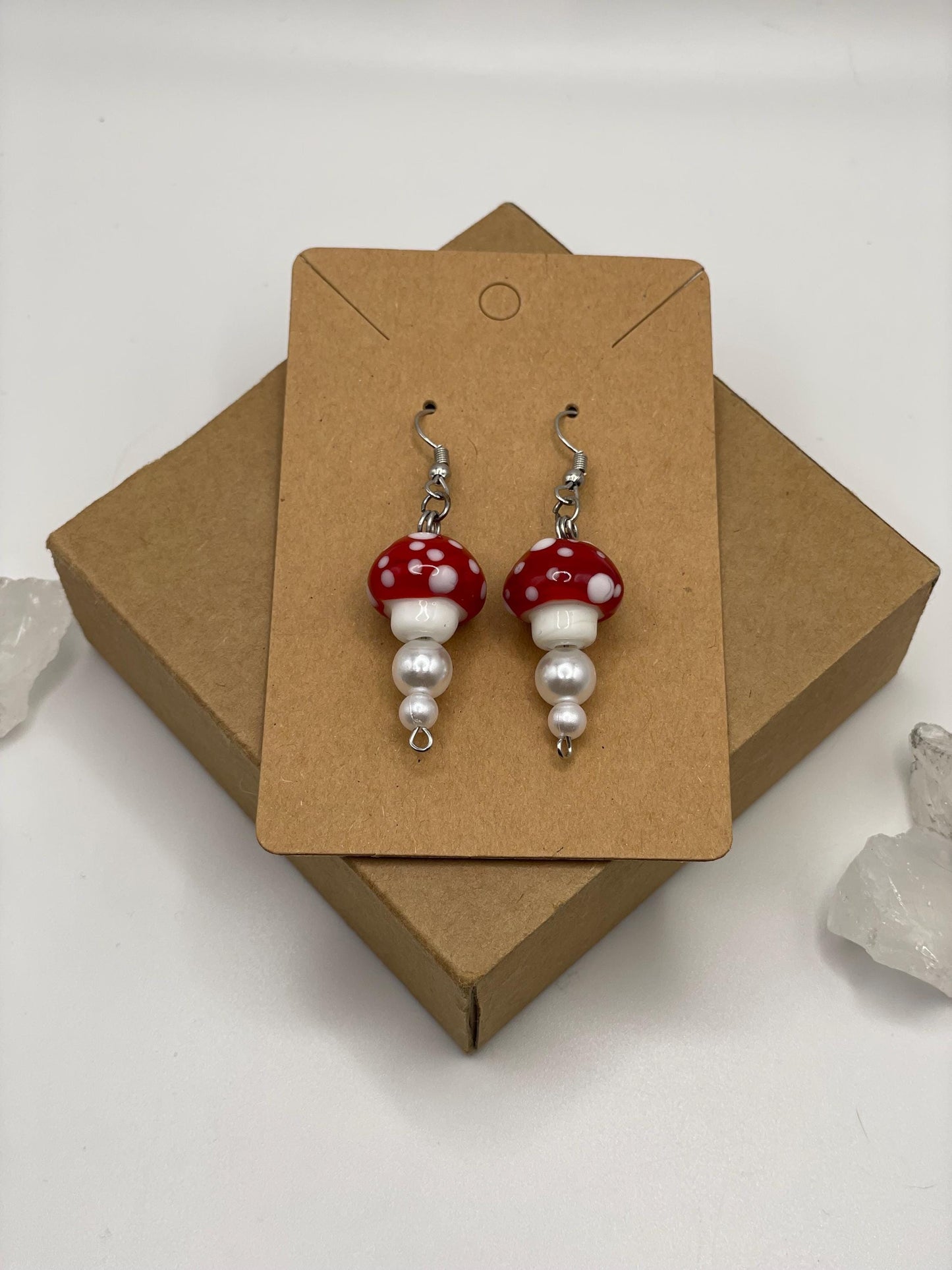 Mushroom Drop Earrings