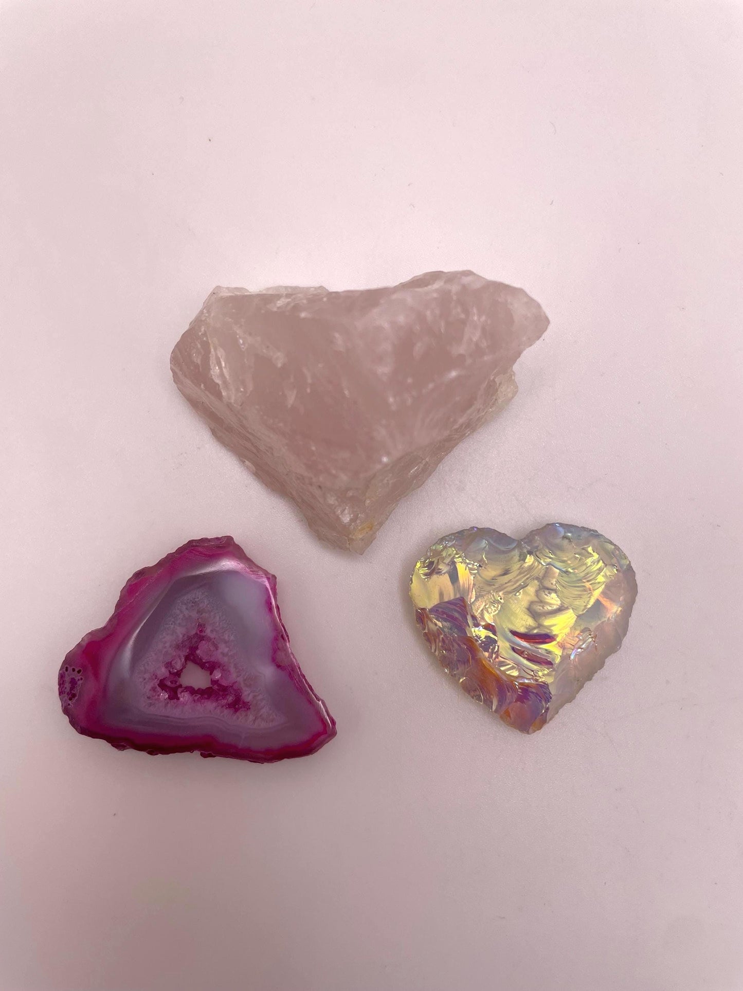 Valentines Day Crystal Filled Heart Gift Set
