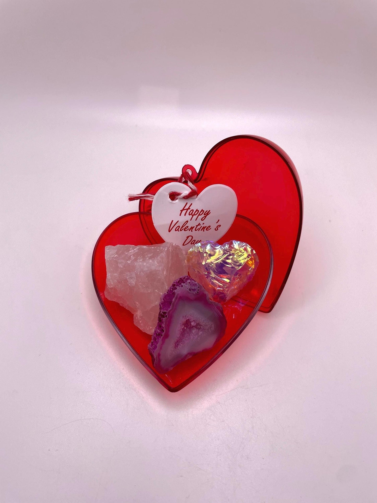 Valentines Day Crystal Filled Heart Gift Set