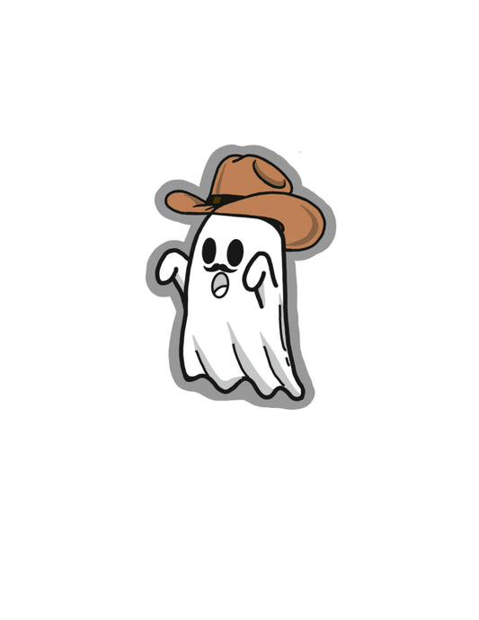 Cowboy Ghost Sticker