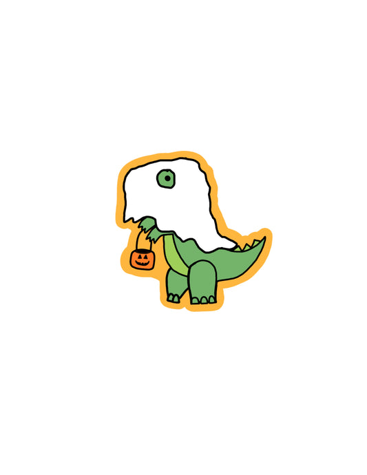 Trick or Treat Dino Sticker