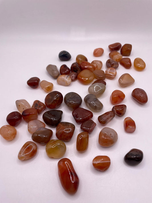Carnelian Tumbled Stone: Courage & Creativity Crystal