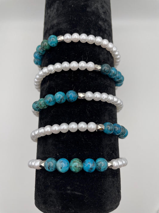 Blue Dalmatian Jasper Bracelet