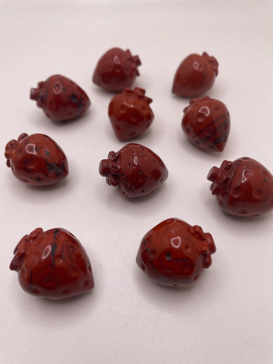 Red Jasper Strawberry Shaped Crystals