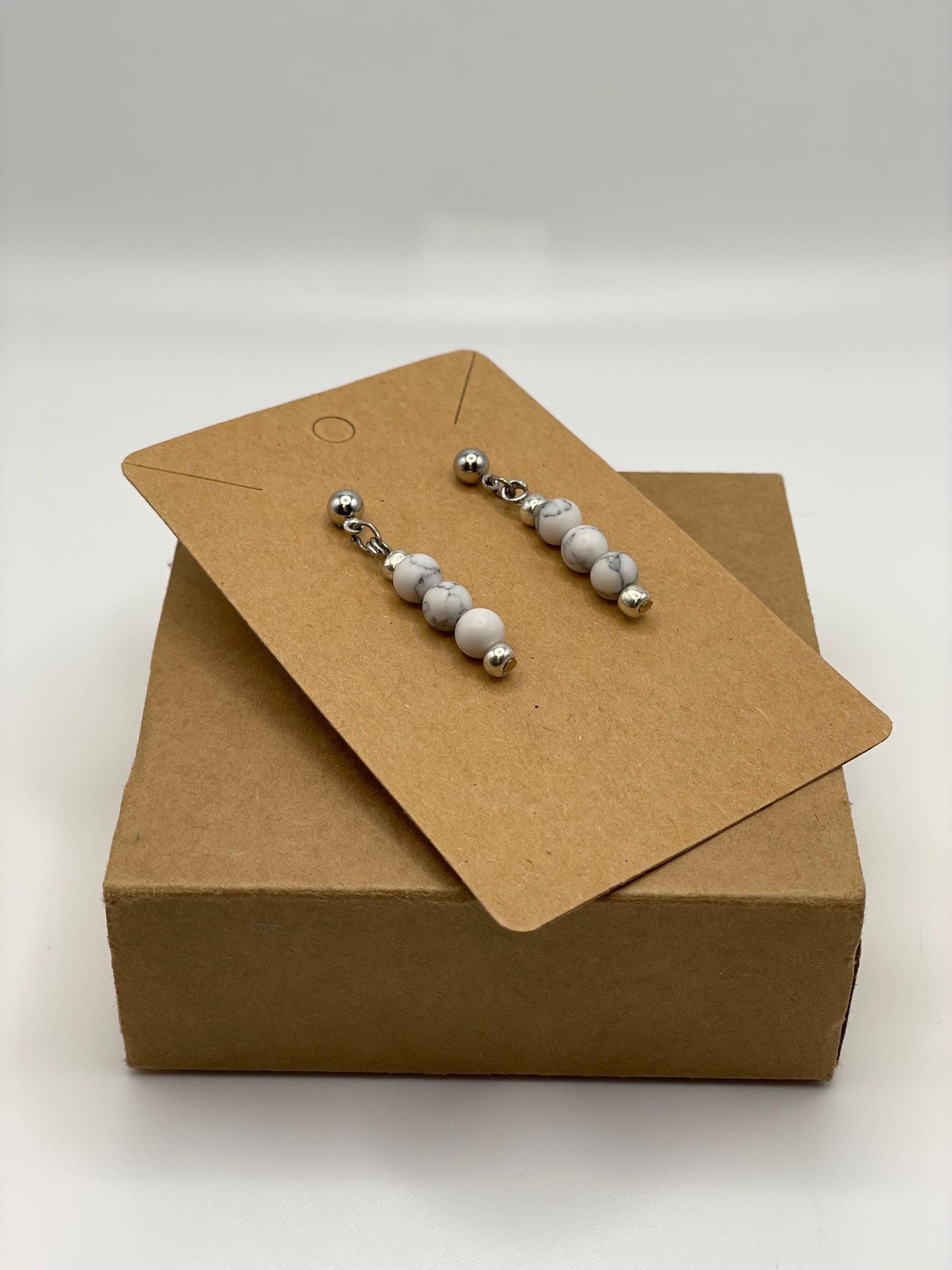 Howlite Drop Earrings