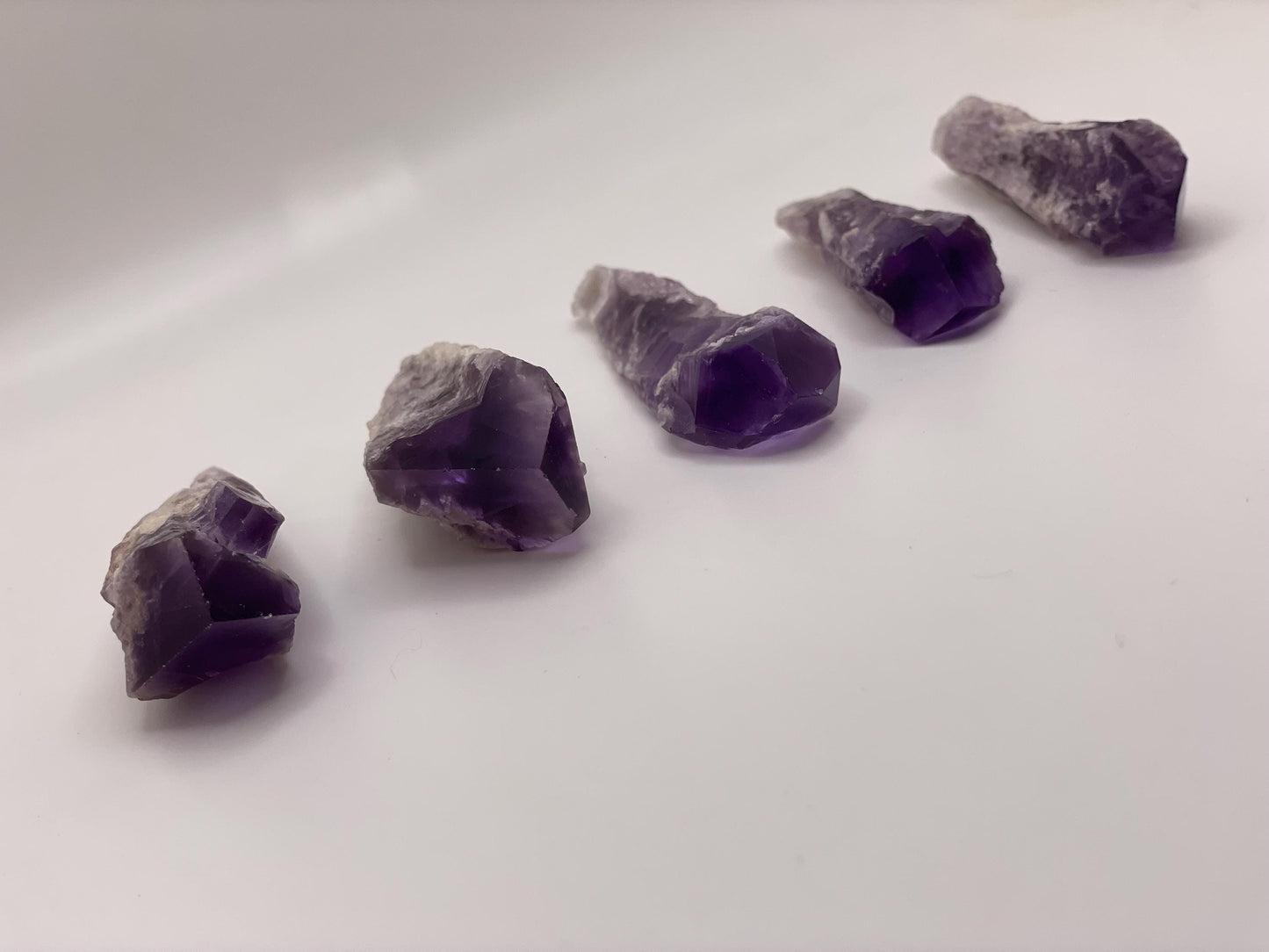 Natural Elestial Amethyst Crystal Point